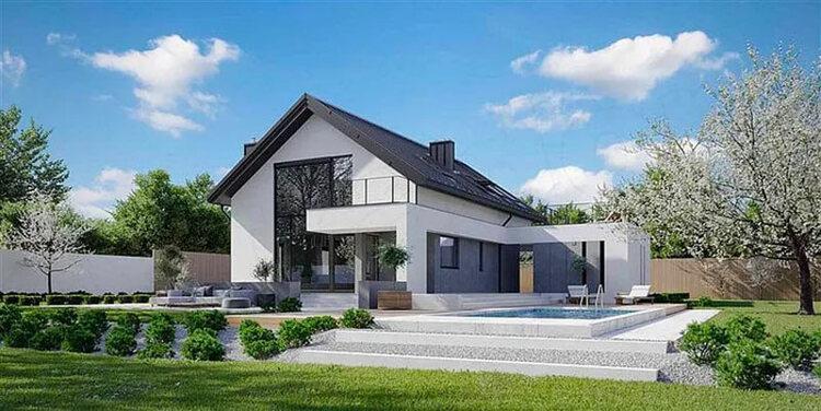 Mẫu nhà cấp 4 chữ L 3 phòng ngủ sang trọng ấn tượng, sang trọng