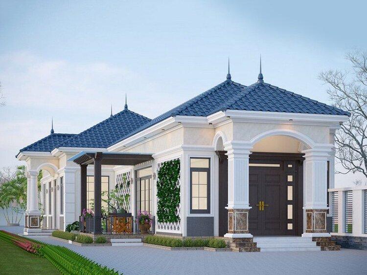 Thiết kế nhà cấp 4 chữ L 3 phòng ngủ có thể xây dựng trên nhiều địa hình khác nhau