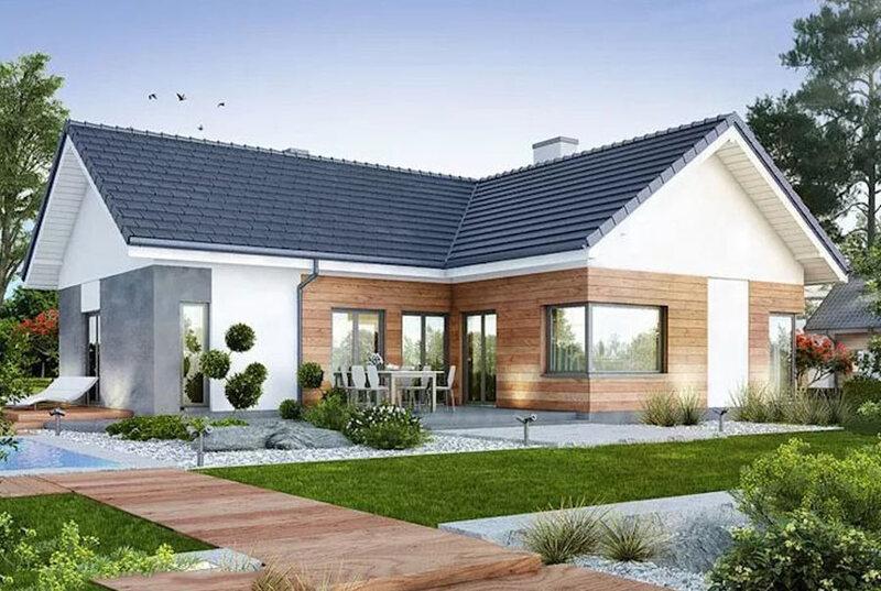 Xây nhà chữ L là lựa chọn phù hợp với các mảnh đất bị khuyết góc hoặc không vuông vắn