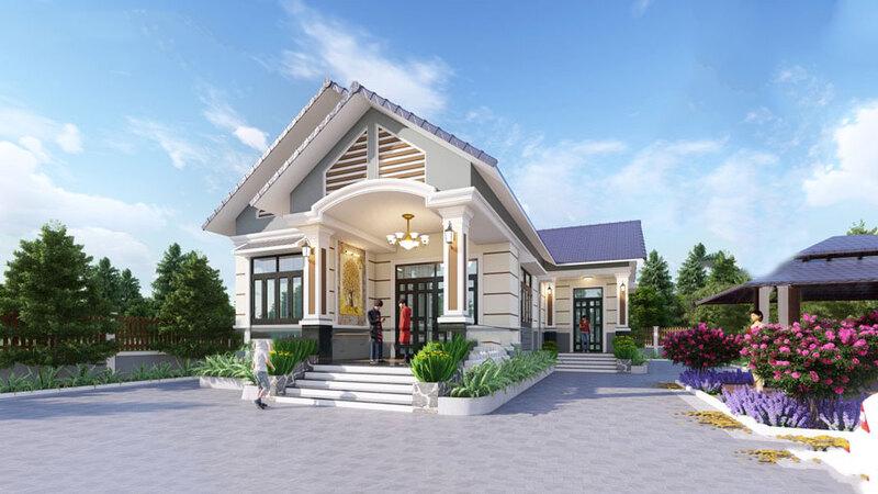 Mẫu nhà chữ L 3 phòng ngủ là giải pháp thông minh cho gia đình từ 4-5 thành viên