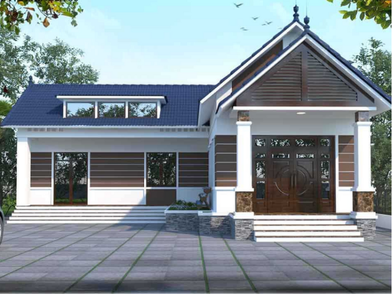 Kiểu nhà chữ L ngược có thiết kế độc đáo, thu hút, ấn tượng