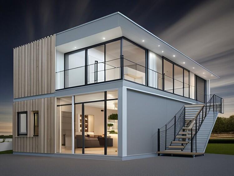 Mẫu nhà lắp ghép 3 phòng ngủ sang trọng giá 200 triệu với thiết kế 2 tầng