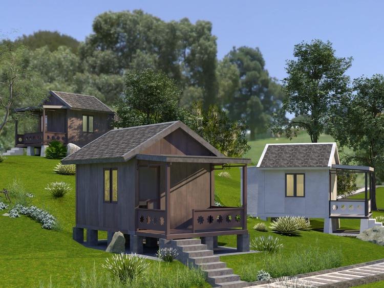 Nhà lắp ghép 3 phòng ngủ kiểu Nhật đơn giản, nhỏ gọn