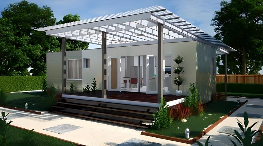 Thiết kế thông minh của mẫu nhà lắp ghép 50m2 giúp tối ưu diện tích