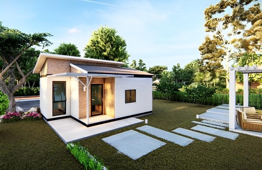 Mẫu nhà lắp ghép 50m2 kết hợp hài hòa giữa kiến trúc và thiên nhiên