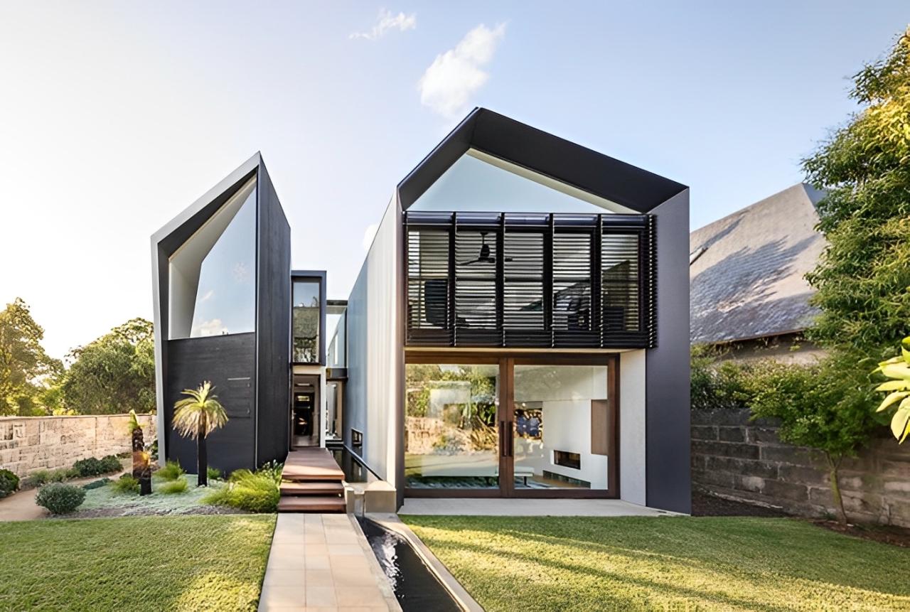 Mẫu làm nhà tiền chế bằng sắt 2 tầng đẹp, hiện đại với không gian mở