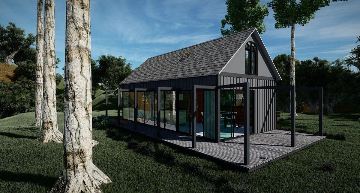 Mẫu nhà tiền chế mái Thái đẹp, mang đậm nét truyền thống