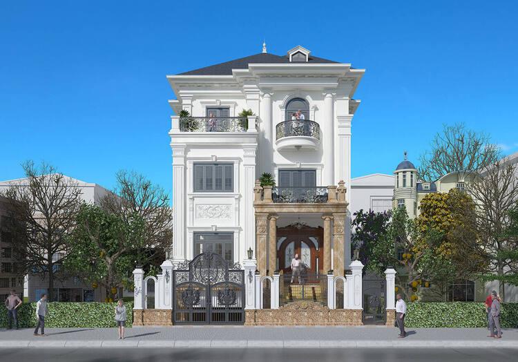 Thiết kế biệt thự 3 tầng 1 hầm giúp tối ưu hóa diện tích