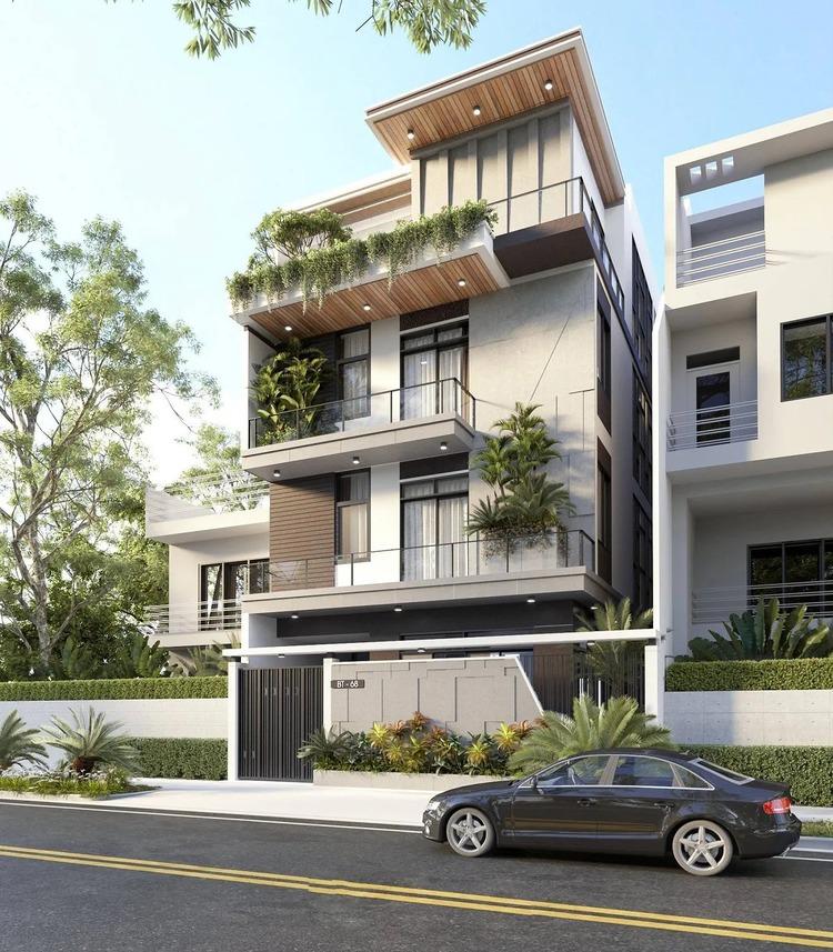 Thiết kế biệt thự 4 tầng phong cách sang trọng được nhiều gia chủ ưa chuộng 2025