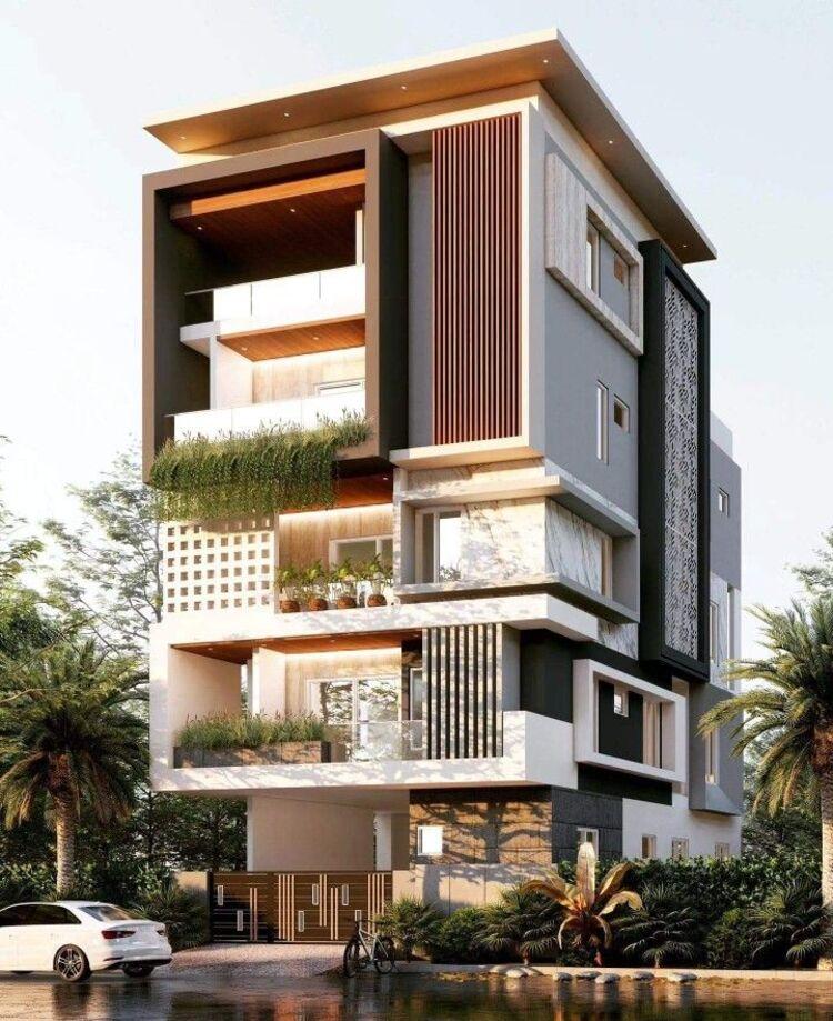 Thiết kế biệt thự 5 tầng 1 hầm mang đến không gian sống cao cấp và tiện nghi