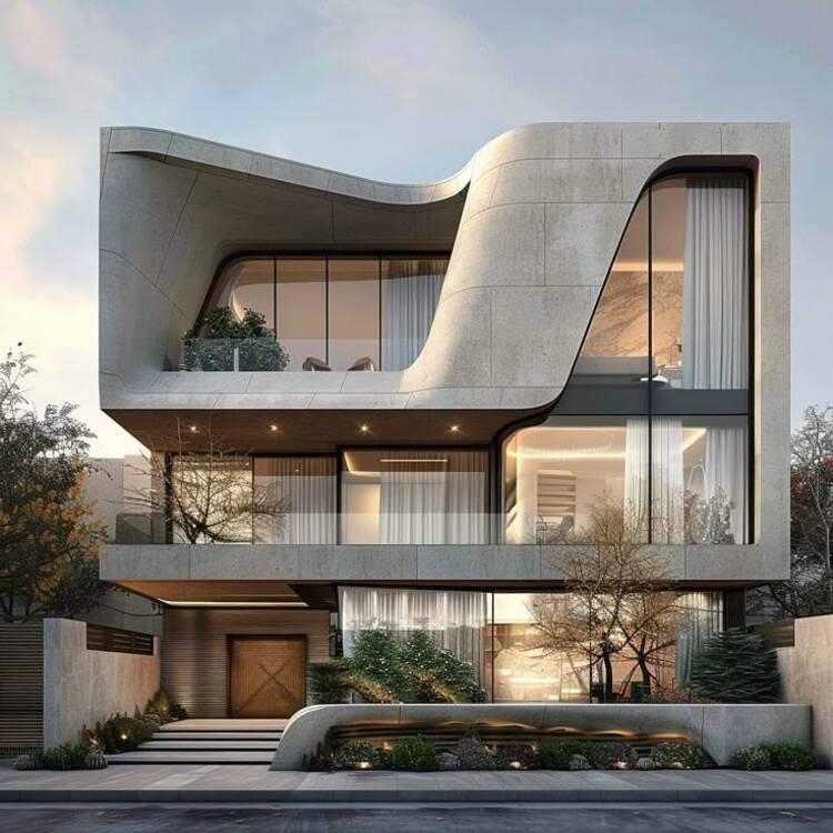 Thiết kế biệt thự hiện đại với đường nét tối giản, tinh tế