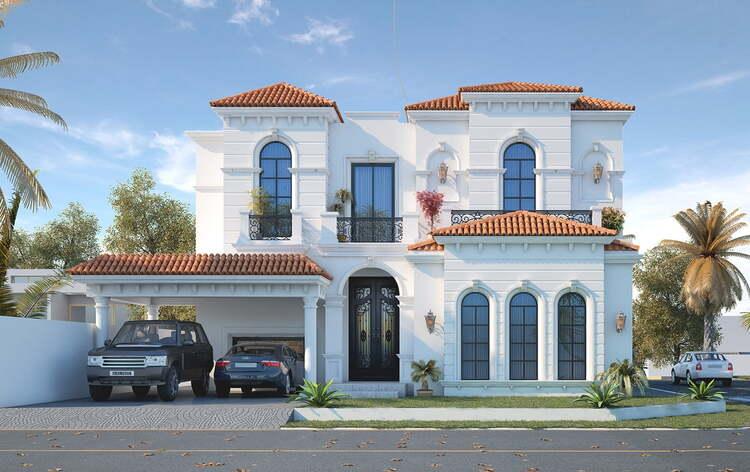 Thiết kế biệt thự kiểu Địa Trung Hải tạo nên sự hài hòa tuyệt vời với thiên nhiên