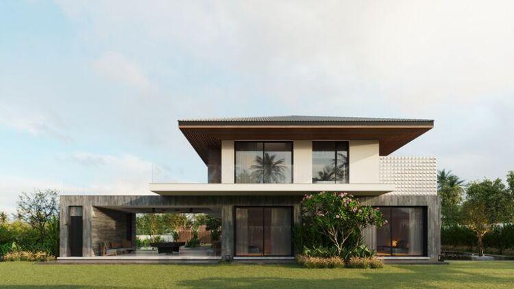 Thiết kế biệt thự 2 tầng mái Nhật hiện đại, sang trọng, đầy đủ tiện nghi