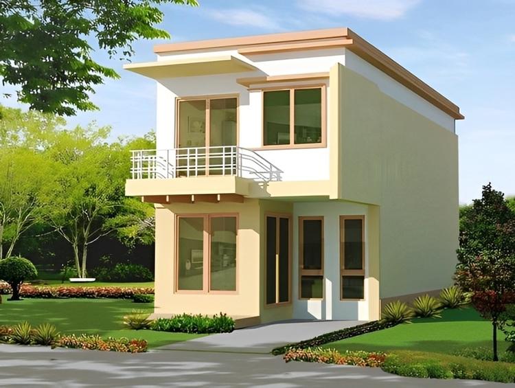 Mẫu nhà 2 tầng đẹp 500 triệu ở nông thôn tiết kiệm ngân sách, đơn giản 