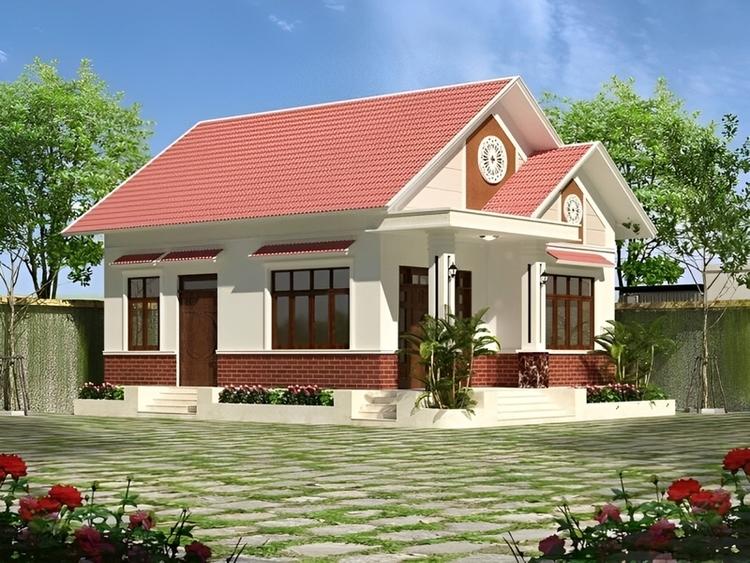 Xây nhà vườn cấp 4 nông thôn 500 triệu 100m2 cho gia đình đông người