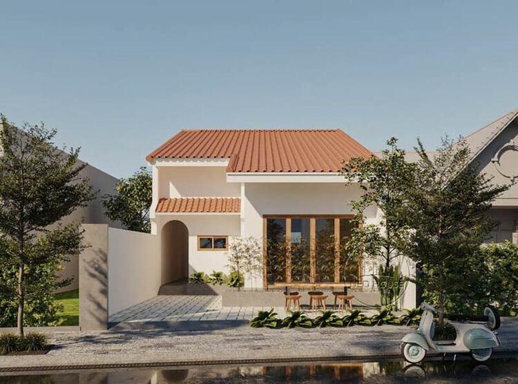 Mẫu xây nhà 500 triệu ở nông thôn đẹp, bình yên với vật liệu xây dựng chất lượng