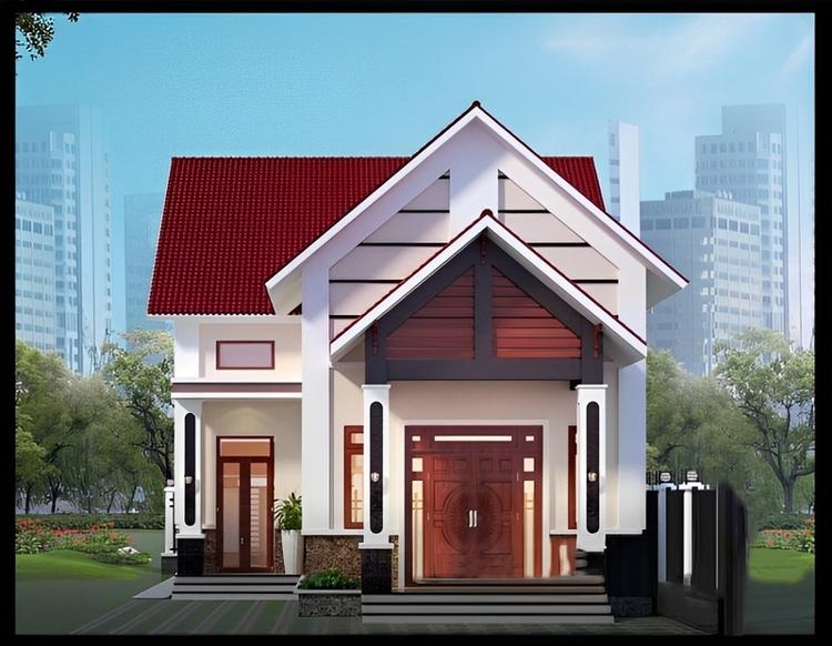 Mẫu nhà cấp 4 đẹp 5x20 chữ L giá 500 triệu ở nông thôn nhỏ gọn