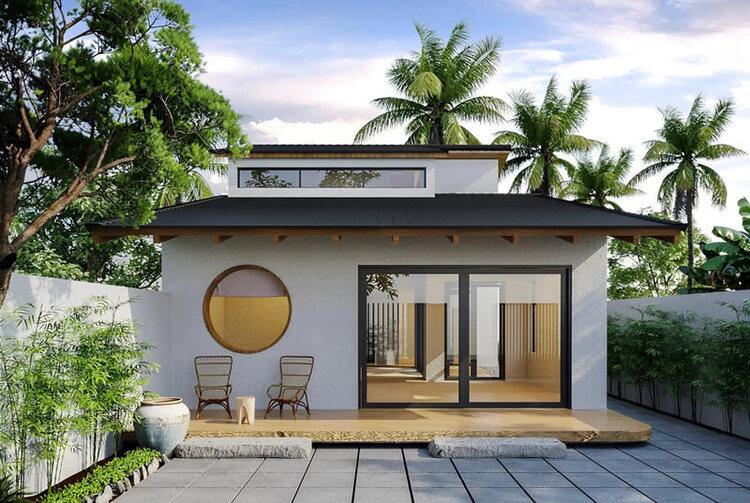 Mẫu xây nhà cấp 4 khoảng 150 triệu sử dụng vật liệu tấm lót sàn ngoài trời DURAflex