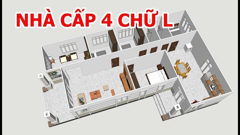 Bố trí phòng ốc hợp lý để hoá giải phong thuỷ xấu cho nhà chữ L