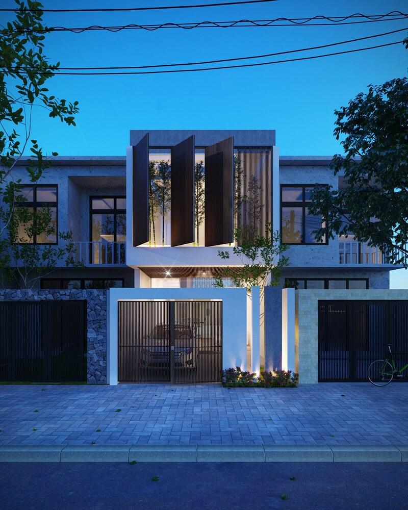 Mẫu xây nhà 1 trệt 1 lầu 500 triệu diện tích 5x15 được bố trí hài hòa, tạo điểm nhấn tinh tế