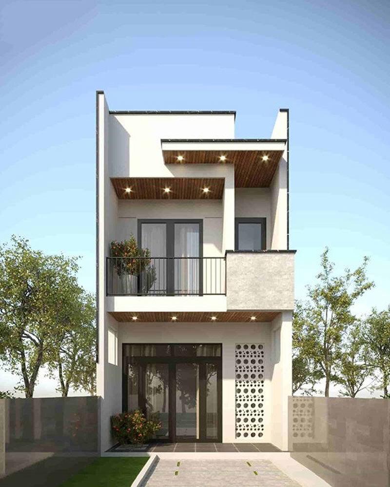 Mẫu nhà 1 trệt 1 lầu 5x15 tối giản, hiện đại, tiết kiệm chi phí
