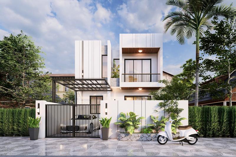 Mẫu nhà 1 trệt 1 lầu 5x20 4 phòng ngủ phù hợp cho các gia đình 4 - 5 thành viên