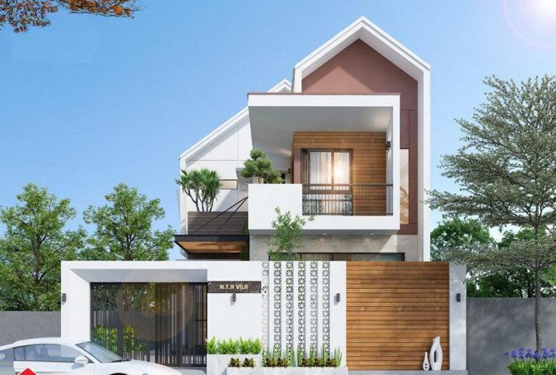 Ngôi nhà mái lệch tạo hiệu ứng thị giác mạnh, mang đến vẻ cá tính, hiện đại cho ngôi nhà