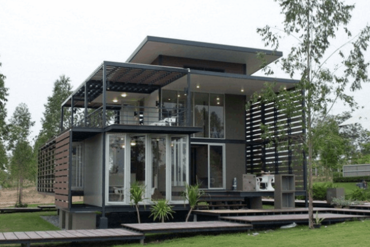 Mẫu nhà khung thép 150 triệu giúp ngôi nhà vững chãi trước các tác động của môi trường