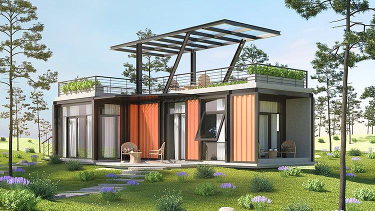 Mẫu nhà lắp ghép 150 triệu khung thép vững chãi mang lại vẻ độc độc đáo, mới lạ