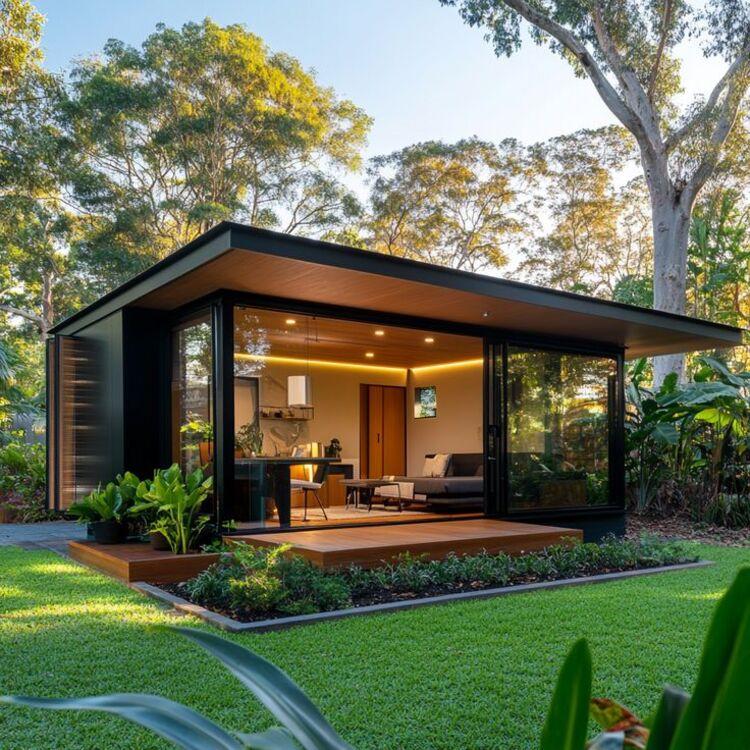 Mẫu nhà tiền chế lắp ghép 150 triệu mang vẻ đẹp sang trọng, hiện đại