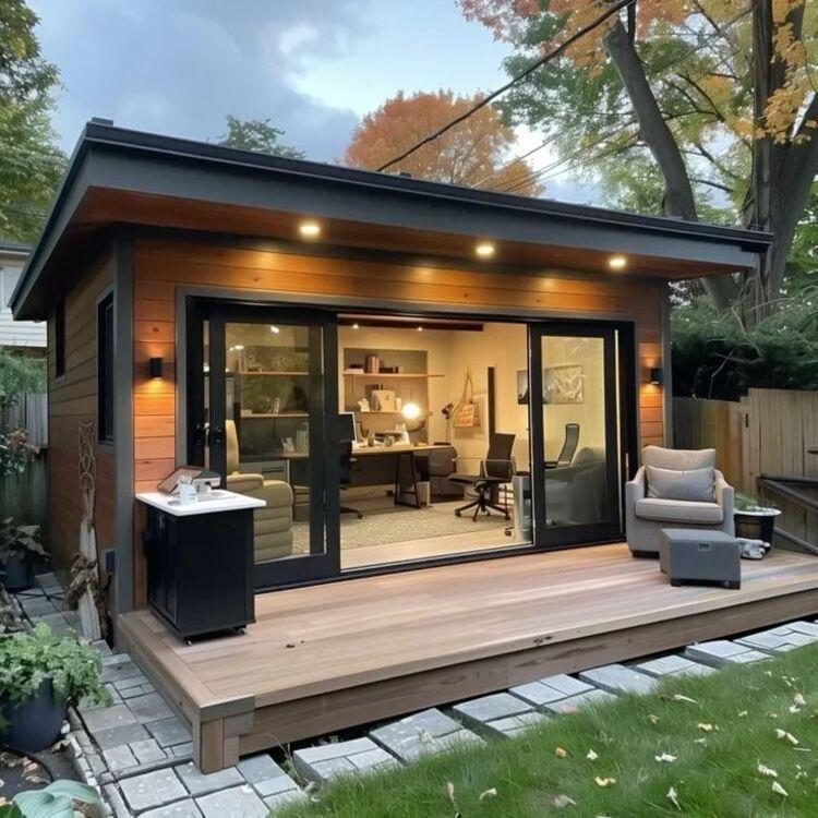 Mẫu nhà lắp ghép 150 triệu có phòng làm việc