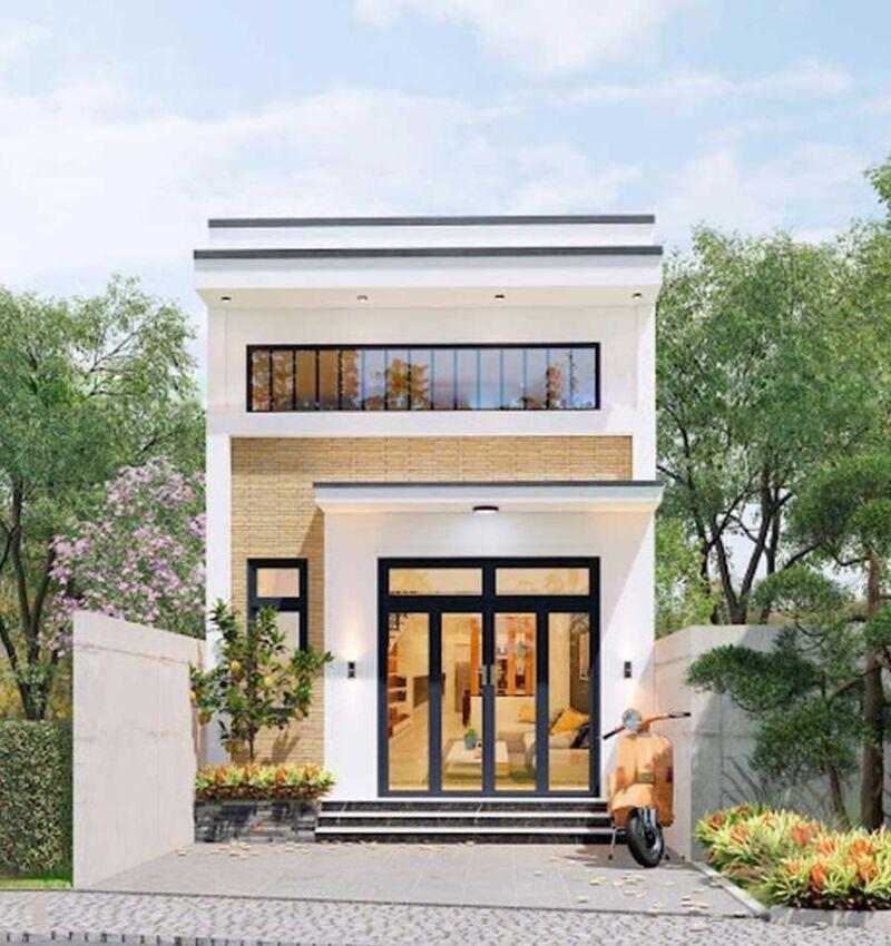 Mẫu nhà ống 1 tầng đẹp 5x20 có gác lửng giúp mở rộng không gian sống