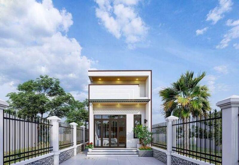 Mẫu nhà ống 1 tầng đẹp 5x20 có gác lửng có thể tận dụng làm phòng ngủ, phòng làm việc hoặc phòng thờ