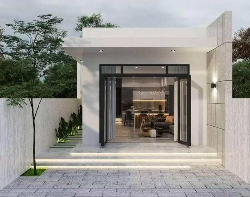 Mẫu nhà ống 1 tầng đẹp 5x20 giá 500 triệu hiện đại, là sự lựa chọn của rất nhiều gia đình