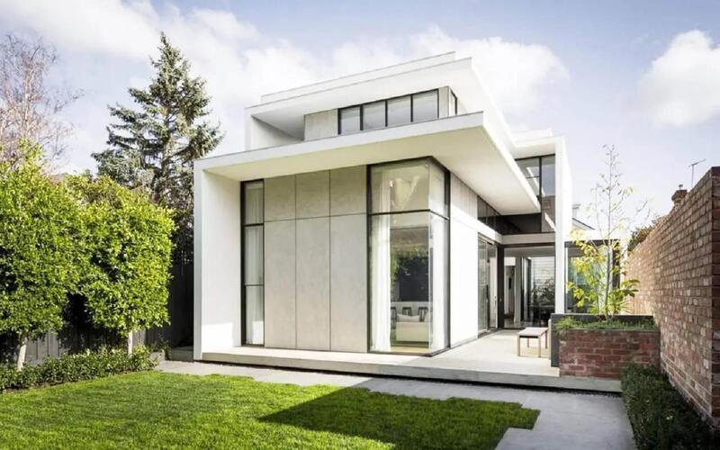 Mẫu nhà ống 1 tầng nông thôn có tum tạo điểm nhấn độc đáo giúp ngôi nhà cao ráo, thoáng mát hơn