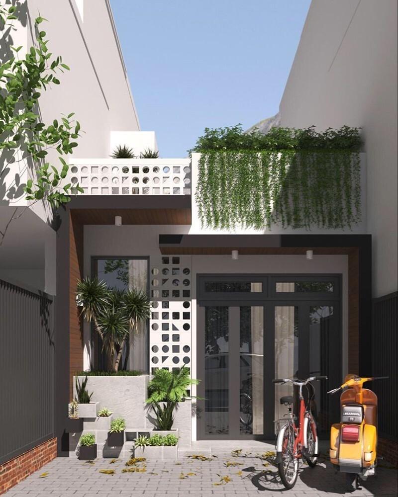 Mẫu nhà ống 1 tầng nông thôn rộng 40m2 đẹp, đầy đủ công năng