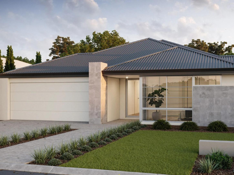 Thiết kế nhà ống 1 tầng nông thôn 100m2 với gam màu trắng, xám toát lên vẻ đẹp tinh tế, sang trọng