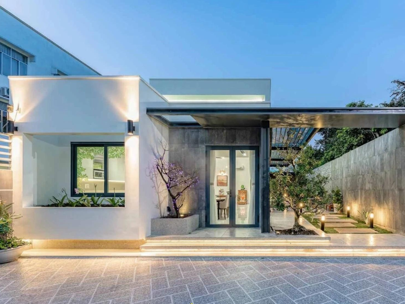 Mẫu nhà ống 1 tầng ở nông thôn 5x20 sang trọng, hợp xu hướng