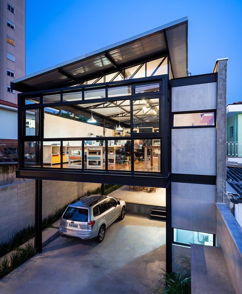 Mẫu nhà khung thép 2 tầng 5x20 độc đáo, tiện nghi 