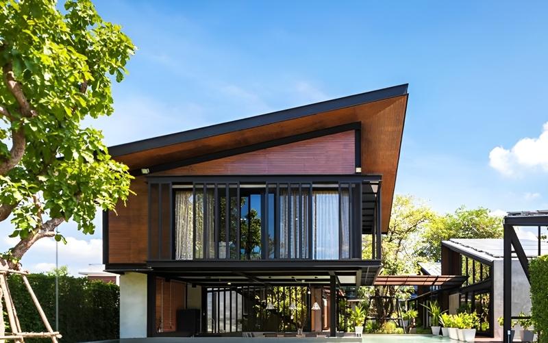 Mẫu nhà lắp ghép 140 triệu 2 tầng 5x20 tiết kiệm chi phí ở nông thôn