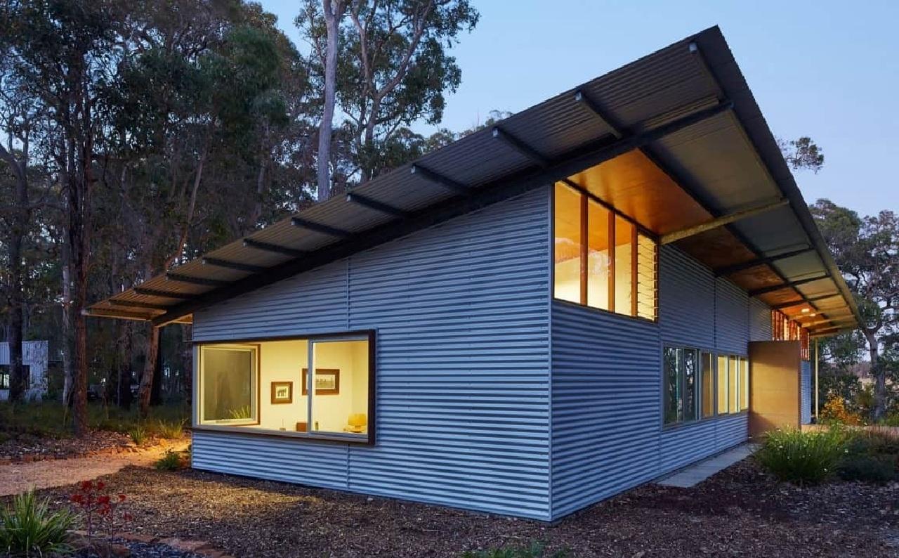 Mẫu nhà tiền chế đơn giản đẹp 1 mái độc đáo