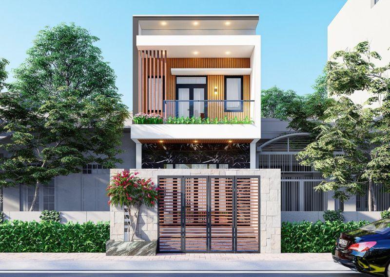 Mẫu nhà 1 trệt 1 lầu 6x15m đẹp với thiết kế hài hoà về mặt thẩm mỹ lẫn công năng