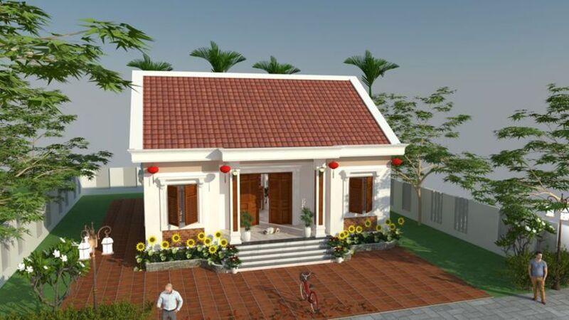 Mẫu nhà 3 gian đơn giản vẫn đảm bảo đầy đủ công năng sử dụng