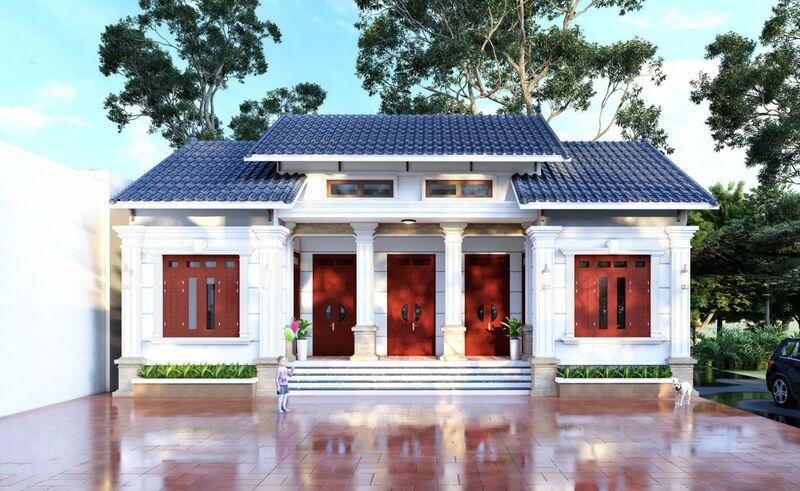 Mẫu nhà 3 gian nông thôn thiết kế đơn giản, tiết kiệm chi phí nhưng vẫn tiện nghi