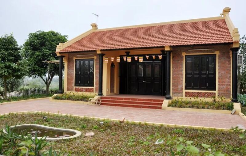 Thiết kế nhà 3 gian truyền thống thường dành gian giữa để thờ cúng, tạo sự trang nghiêm  cho ngôi nhà