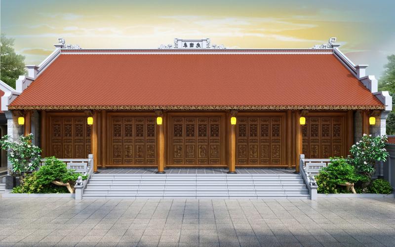 Mẫu thiết kế nhà 3 gian 2 chái truyền thống mang lại cảm giác ấm cúng, gần gũi