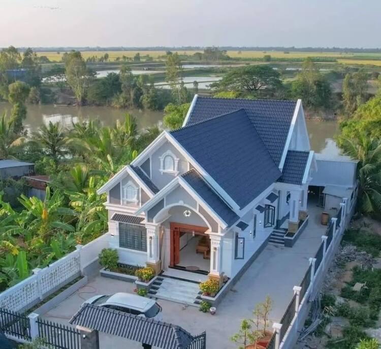 Mẫu nhà cấp 4 4 phòng ngủ 400 triệu ở nông thôn hài hòa với thiên nhiên