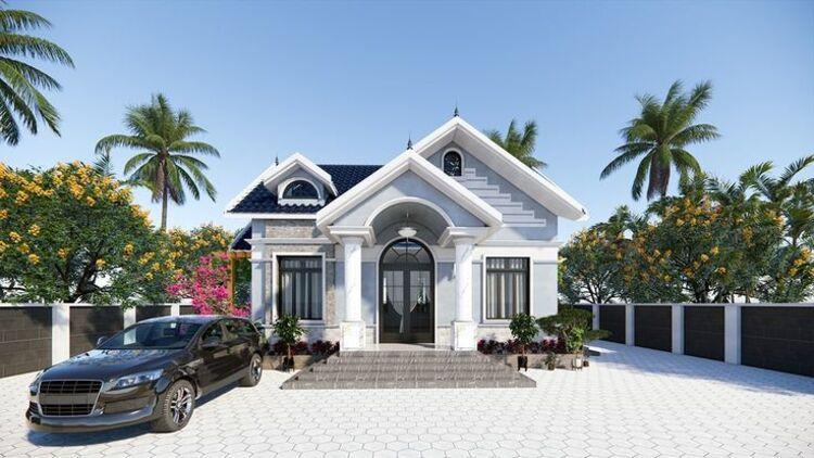 Nhà cấp 4 4 phòng ngủ 400 triệu mái Thái đẹp mê ly