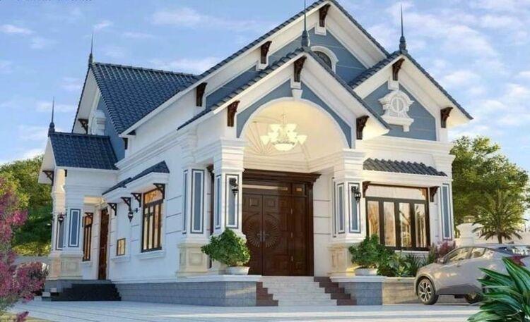 Mẫu nhà cấp 4 4 phòng ngủ 400 triệu mang vẻ đẹp bề thế, sang trọng