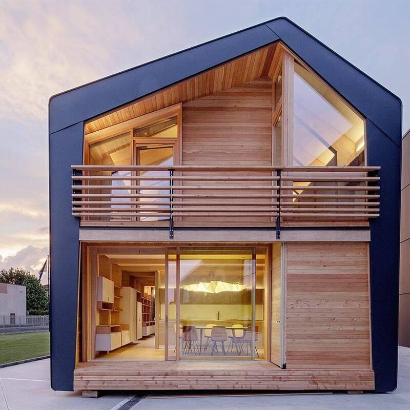 Mẫu nhà lắp ghép 2 tầng mang đến không gian sống rộng rãi và thoải mái 